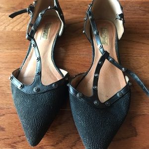 Halogen black flats